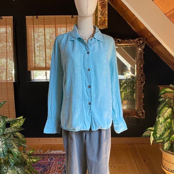 J. Jill Linen Shirt - Picture 1 of 6